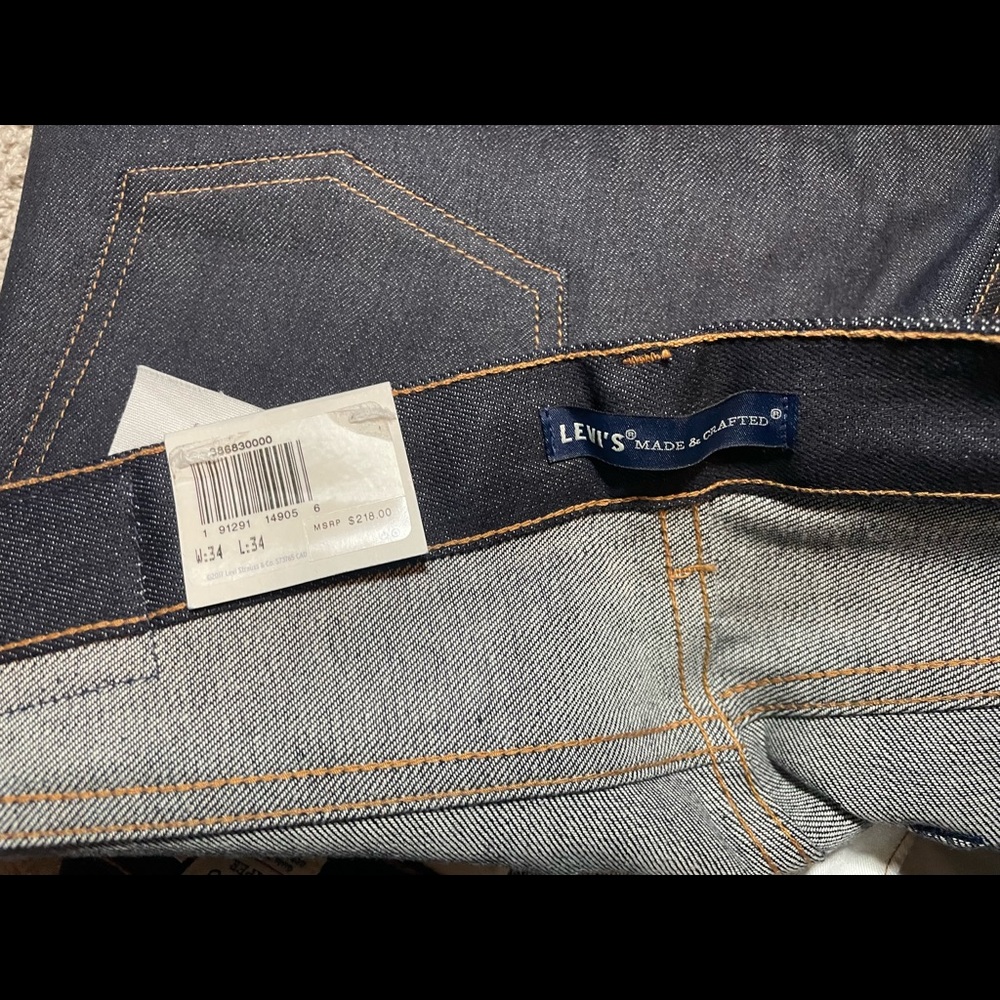 Levis Made in Japan Studio Taper Men's Jeans - Picture 9 of 12